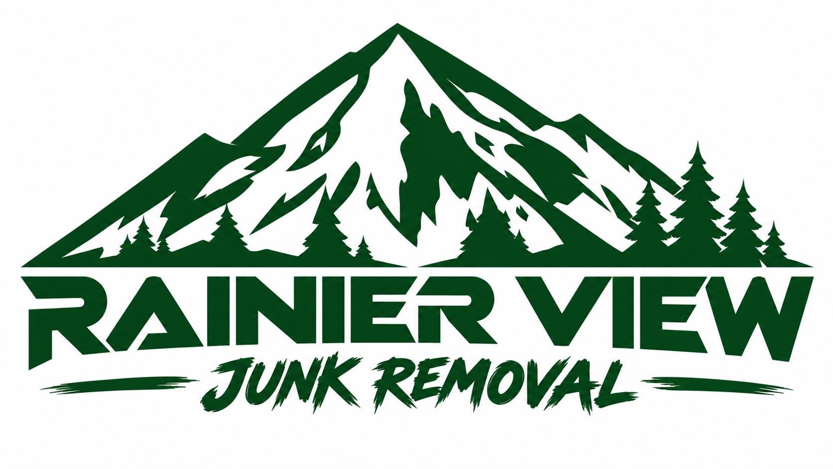 Home Rainier View Junk Removal mountain logo